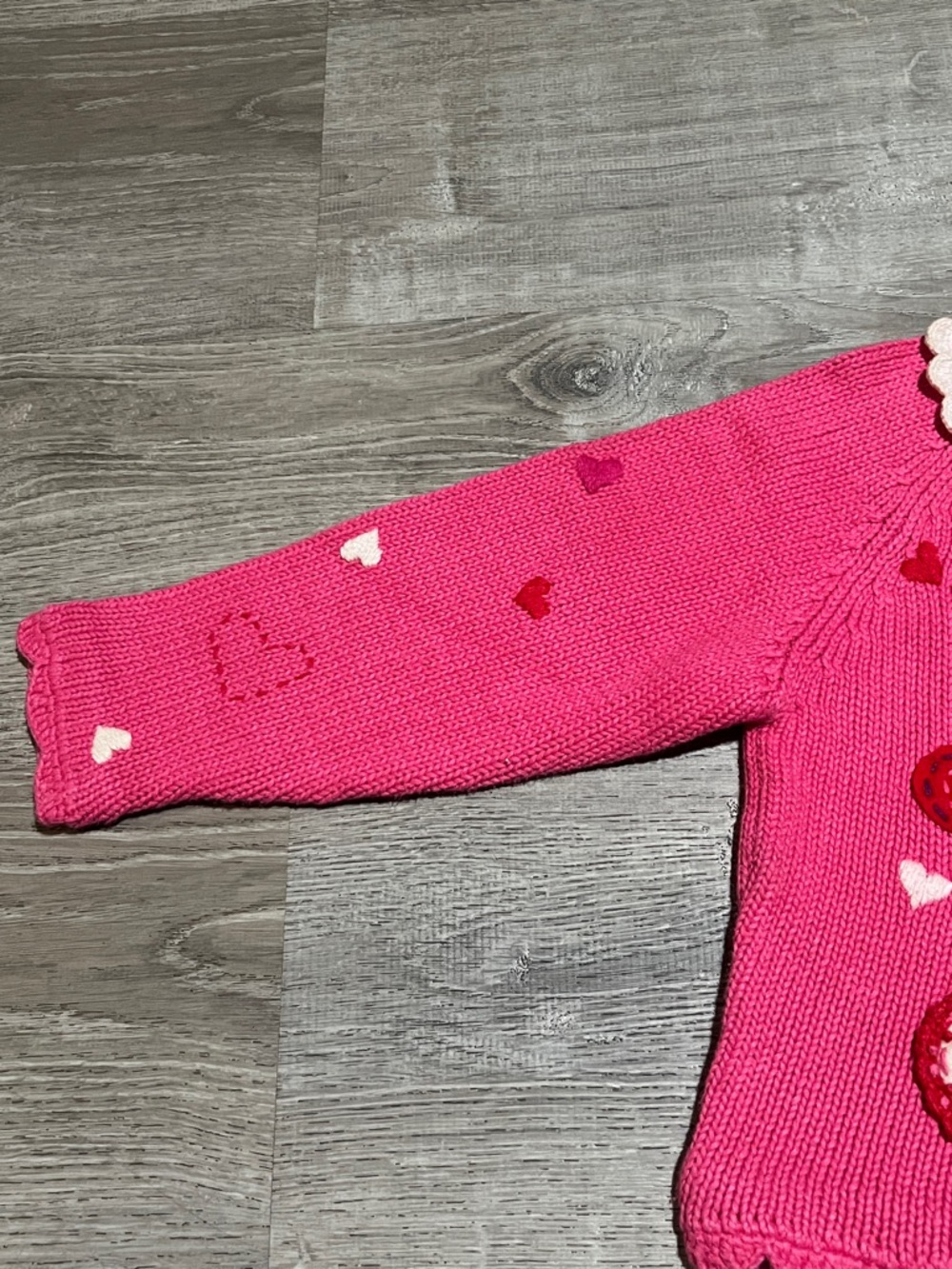 Rare Vintage Simon Sez by Michael Simon Pink Heart Cardigan - Picture 7 of 16
